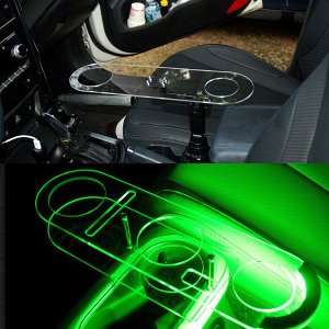 캐딜락 에스컬레이드 리릭 XT4 5 6 CT6 컵홀더 거치형 LED 1단 무중력테이블 선반 트레이 스마트폰 핸드폰 거치대 차량용 수납용품