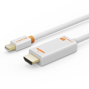 케이블타임 4K 60Hz 미니DP to HDMI 케이블 화이트 CD42K 1.8M