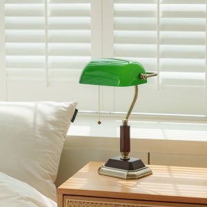 빈티지스탠드 뱅크 우드 책상조명 침대 침실 엔틱 협탁 독서조명