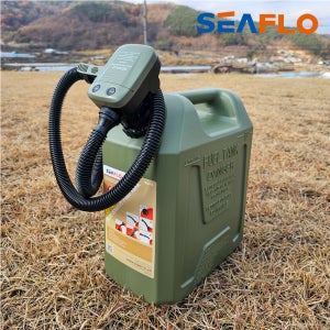 캠핑기름통 등유통 휘발유통 씨플로 2024년 Renewal오리지날 카키10L+자동급유기셋트