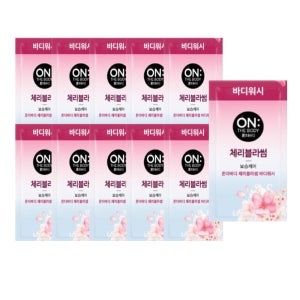 일회용 바디워시 온더바디 체리블라썸 8ML 100개 여행용 세면도구,호텔 업소용