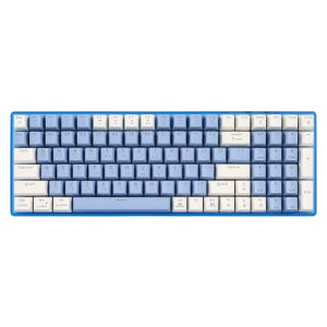 지클릭커 슈퍼히어로 SPK100 저소음 무선 블루투스 기계식 키보드 밀키블루