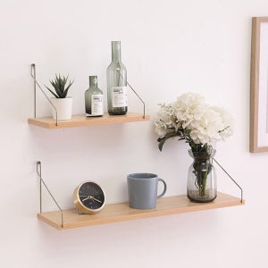 리퍼 무타공선반 국산 못없이 벽에붙이는 우드 벽선반 무지주벽걸이 거실 빔프로젝터 30cm