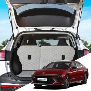 쏘나타 디 엣지/DN8 PE 23년4월~ 일체형/2열폴딩유/전동트렁크/NH001 본투로드 하이브 차량용 바닥 등받이 트렁크매트