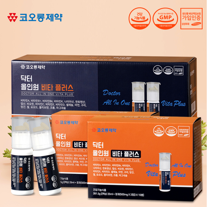 코오롱제약 닥터 올인원 비타 플러스 30병 멀티비타민 환절기 면역력