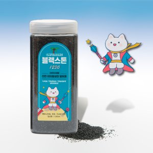 캣츠몽 고양이모래 탈취제 블랙스톤 1230 중간입자 1000ml