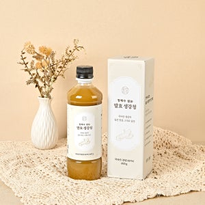 청궁 100% 국내산 정제수 없는 발효 생강청 수제 생강차 국산 600G 1개입, 4개