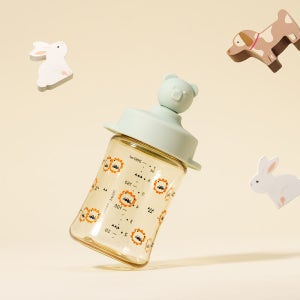 아키움 곰돌이 PPSU 빨대컵 200ml 단품 원터치 빨대컵 호환 빨대 미포함