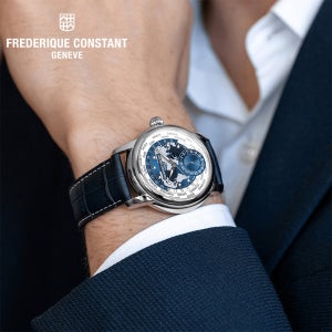 프레드릭콘스탄트 FC-718NWWM4H6 클래식 월드타이머 메뉴팩쳐 오토매틱 남자 가죽시계 3년보증 백화점AS
