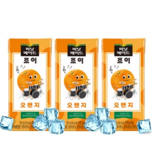 미닛메이드 조이 팩음료 드링크 오렌지 195ml 32개 팩주스