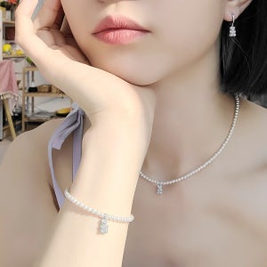 스튜디오코알라 스와로브스키진주세트 진주목걸이귀걸이세트