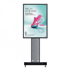 SLP-05CBK 고급 스탠드형 LED 조명 라이트패널 가로세로 회전 피벗형 A1 입간판 메뉴판 안내 개폐식