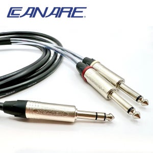 카나레 MR202-2AT 뉴트릭 TS(2) to TRS 6.3mm aux 음향 Y케이블 1m이상