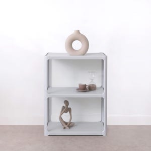 리안 틈새 수납장 울트라 틈새 이동 트롤리 선반 와이드 (500x315x630), 3단, 화이트