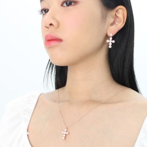 스튜디오코알라 스와로브스키 진주 목걸이 귀걸이 혼주 세트