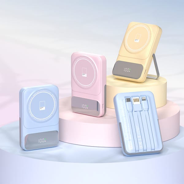 1개+1개 이어맥 팬톤 일체형 고속 무선 충전 맥세이프 보조배터리 10000mAh