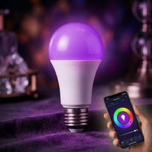 LED 스마트 RGB 전구 E26 9W 색변환 리모컨 밝기조절 조명