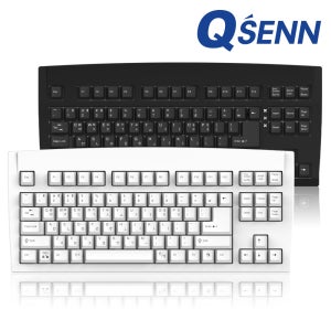 QSENN DT35 89 ABS 풀윤활 가스켓 유무선 기계식 키보드 블랙 저소음 바다소금