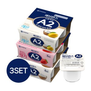 연세유업 세브란스A2요거트 80g x 12입 (딸기/플레인/레몬 택3)