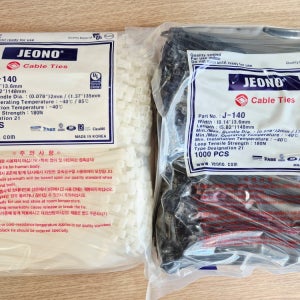 전오 케이블타이 140mm 1봉 1000개 J-140 국산