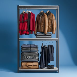 50cm선반 시스템행거 옷장 커튼 철제 조립식