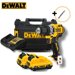 디월트 DCD701D2 12V 충전 컴팩트 드릴 2Ah 배터리 2개 세트