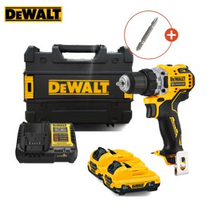 디월트 DCD701D2 12V 충전 컴팩트 드릴 드라이버 2.0Ah 배터리 2개 세트