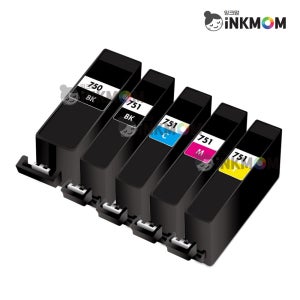 캐논 PGI-750PGBK CLI-751BK CLI-751C CLI-751M CLI-751Y 재생(호환)잉크 5색 SET