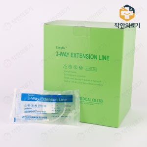 세운 쓰리웨이 연결줄 50cm 100개입 익스텐션라인 수액연결/3WAY