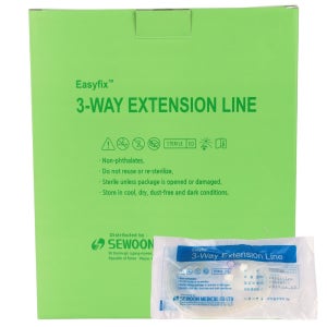 세운 쓰리웨이 익스텐션라인 100cm 50개입 V4301-100 연결라인/3way/수액연결줄