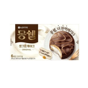 롯데제과 몽쉘통통 생크림케이크 오리지널 204g