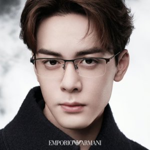 엠포리오아르마니 남자 반무테안경 EMPORIO ARMANI EA1168D 직사각형 반무테