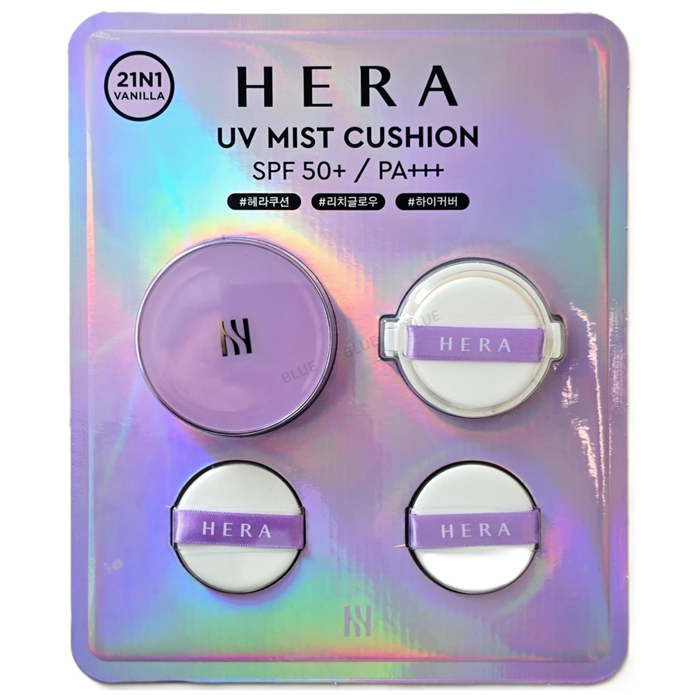 헤라 UV 미스트 쿠션 21N1 바닐라 (15g 본품 + 15g 리필 + 퍼프 2개)