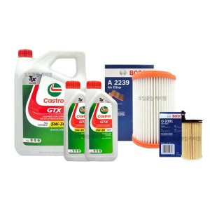 더뉴봉고3 디젤(2022년형~) 엔진오일세트 캐스트롤GTX(8L)+필터381-2239