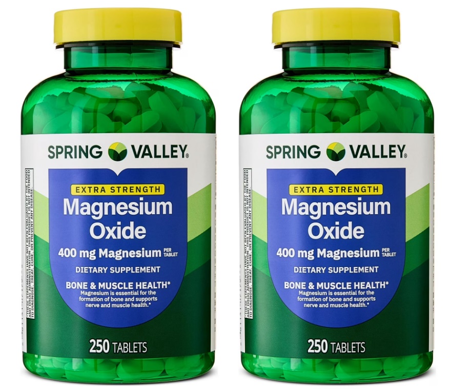 스프링밸리 <b>SPRING VALLEY 마그네슘</b> 옥사이드 400mg 250정 2개