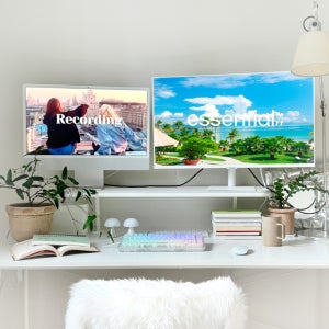 마운트뷰 스탠드 모니터암 커브드 고중량 와이드 모니터암 아이맥 거치대 무베사 브라켓 G9