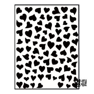 러블리 하트 가득 네일 스티커