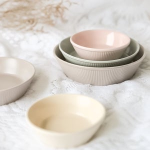 4P 오븐 용 예쁜 이쁜 반찬 그릇 앞 접시 식기류