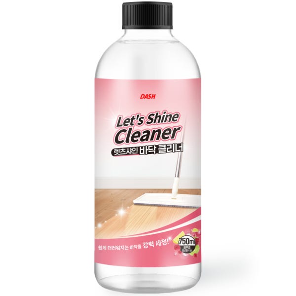 대쉬랩 렛츠샤인 바닥클리너 마루바닥 장판 전용 청소 세제 750ml 1개