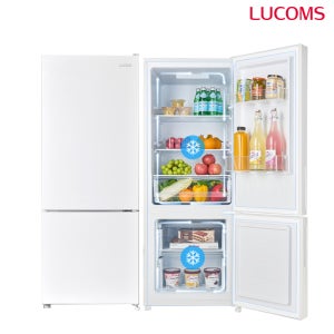 루컴즈 소형 미니 상냉장 하냉동 슬림 원룸 오피스텔 탕비실 냉장고 화이트 205L