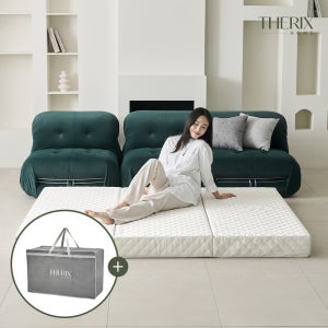 더릭스홈 허리에좋은 3단 접이식 매트리스 15cm 바닥 침대 접는 토퍼 수면매트 단단한 매트릭스