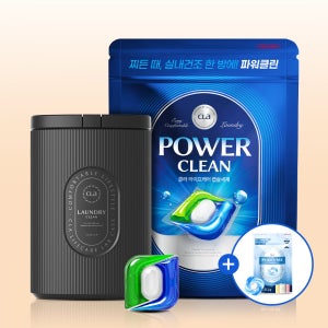 CLA 클라 3in1 캡슐 세탁세제 파워클린 본품 50개입+리필 100개입 소프트코튼+캡슐세제4개입