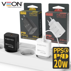 베온 네모 PD 20W PPS 고속 가정용 충전기 (C포트 1구)