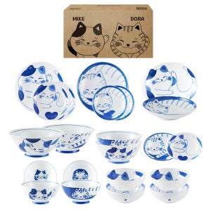 미케도라 야옹이 4인 식기 홈세트 (22P)
