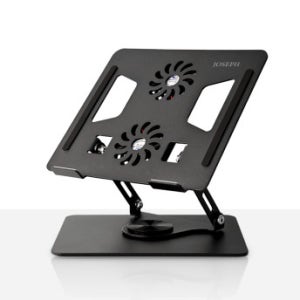 조셉 360도 회전 노트북쿨러 거치대 노트북 거치대 쿨링팬 태블릿 받침대