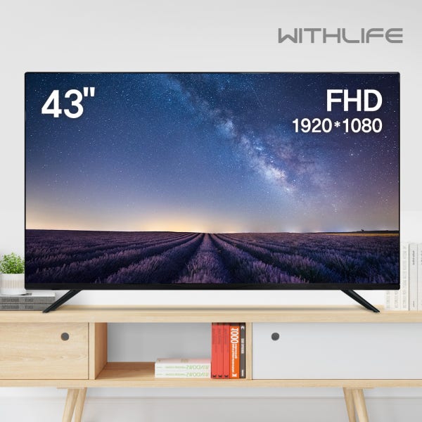 위드라이프전자 위드라이프 109cm(43인치)TV FHD 모니터겸용 LED 고화질티비 택배배송 자가설치