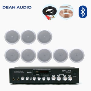 DEAN SR-62C 실링스피커 고음질 천장형 매립 스피커 앰프 패키지 80평대 8+1