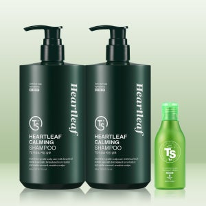 [공식] TS 탈모증상완화 두피진정 어성초 카밍 샴푸 500g 2개+TS샴푸 100g