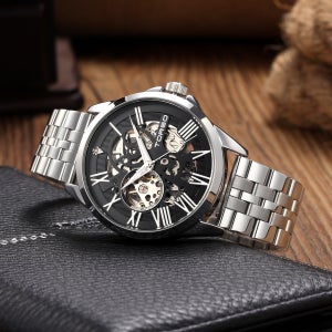 토르소 T601M-SBS 남자 명품 다이아몬드 오토메틱 메탈시계 가죽밴드 포함