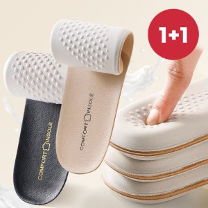 1+1 쿠션킹 컴포트 기능성 소가죽 라텍스 깔창 2쌍세트